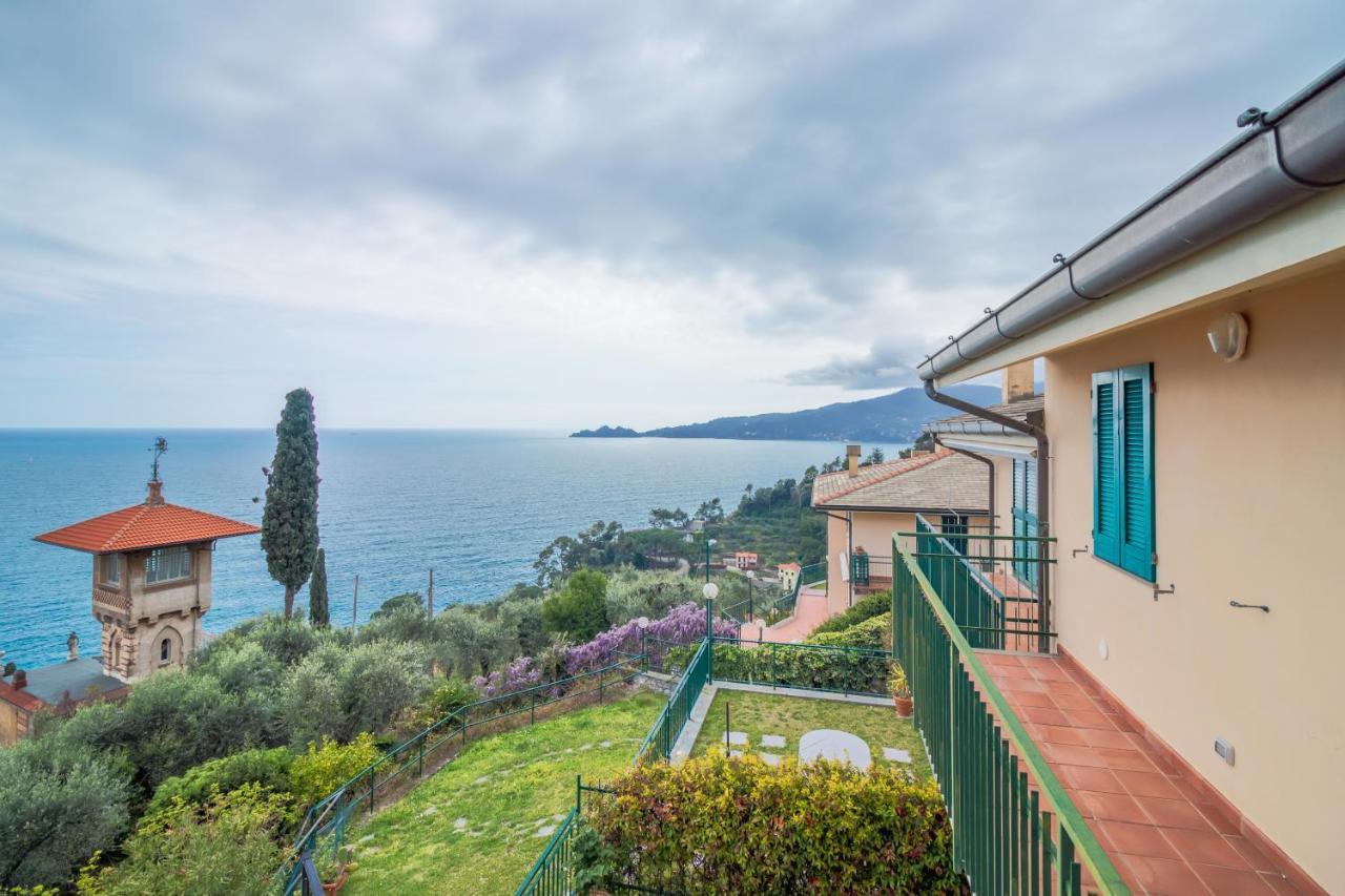 Casa Camilla Relax Con Una Vista Da Sogno Zoagli Exteriör bild